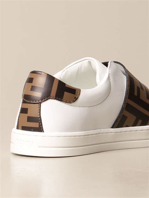 fendi slip on sneakers white|fendi designer high top sneakers.